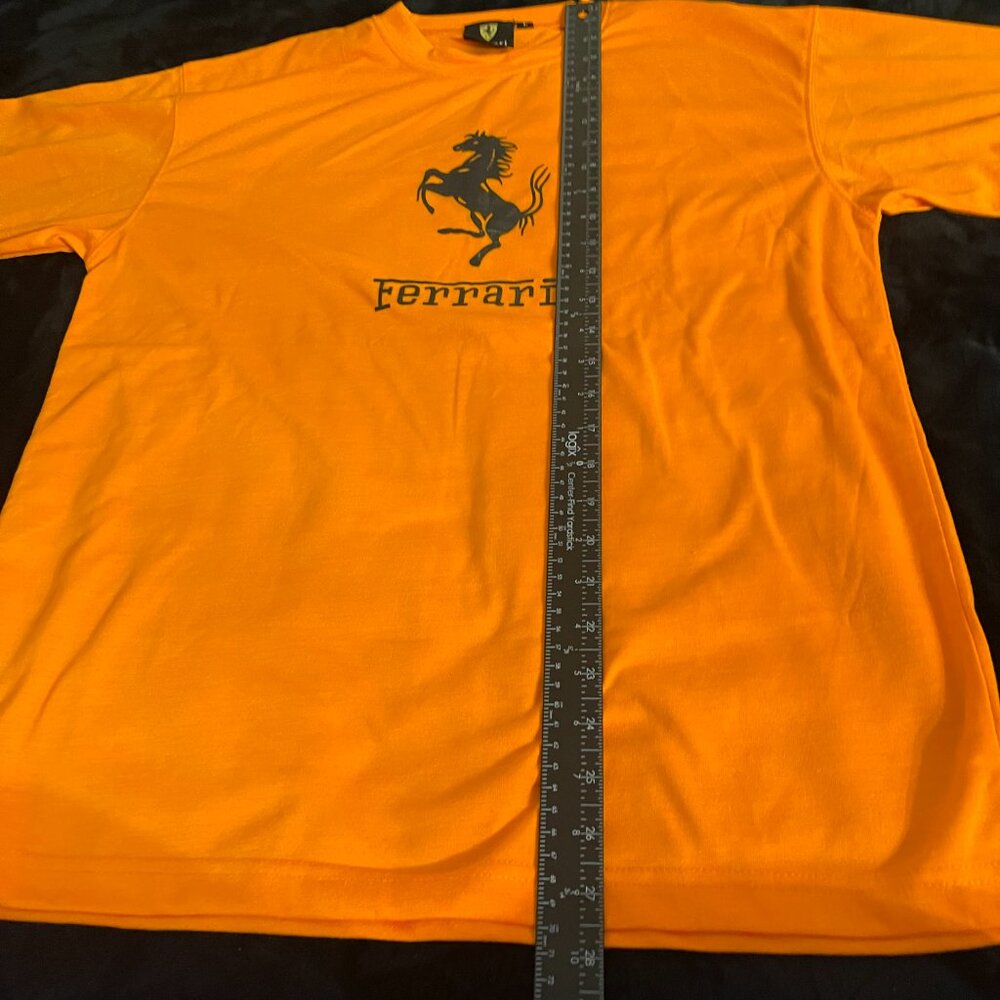 Ferrari Orange Prancing Horse Graphic Tee Size L - Picture 6 of 8